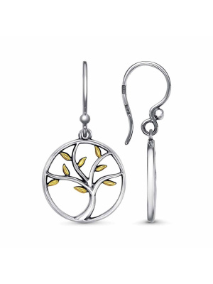 Серьги серебро 925 пробы, покрытие - оксидирование, выборочное золочение, без вставок