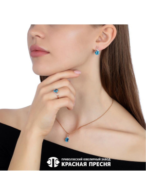 Подвеска серебро 925 пробы, покрытие - золочение, выборочное родирование