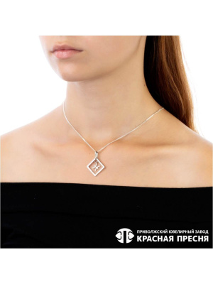 Подвеска"рыбы" серебро 925 пробы, покрытие - оксидирование, без вставок