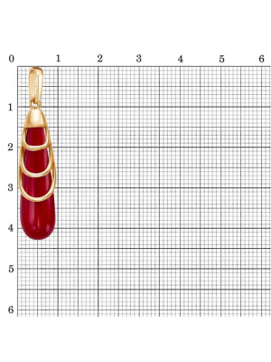 Подвеска бижутерия, покрытие - золочение, вставка - имитация жемчуга