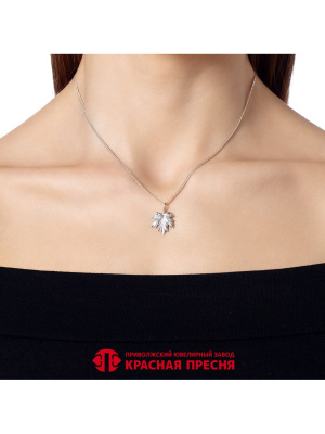 Подвеска серебро 925 пробы, покрытие - оксидирование, без вставок