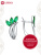 Серьги бижутерия, покрытие - платинирование, вставка - искусственная шпинель