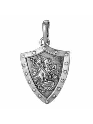 Подвеска серебро 925 пробы, покрытие - оксидирование, без вставок