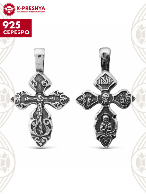 Подвеска серебро 925 пробы, покрытие - оксидирование, без вставок