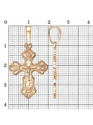 Подвеска бижутерия, покрытие - золочение, без вставок
