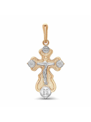 Подвеска серебро 925 пробы, покрытие - золочение, выборочное родирование, без вставок