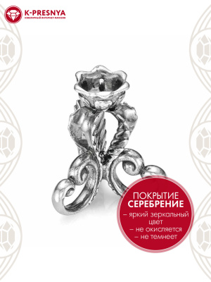 Сувенир бижутерия, покрытие - серебрение с оксидированием, без вставок
