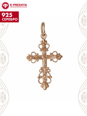 Подвеска серебро 925 пробы, покрытие - золочение, без вставок