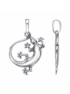 Подвеска бижутерия, покрытие - серебрение с оксидированием, без вставок