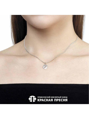 Подвеска "стрелец" серебро 925 пробы, покрытие - платинирование, без вставок