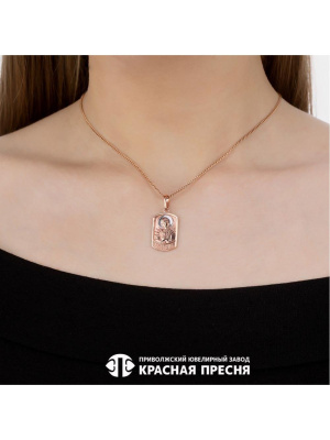 Подвеска серебро 925 пробы, покрытие - золочение, выборочное родирование, без вставок