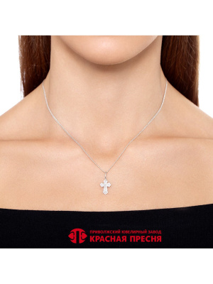 Подвеска серебро 925 пробы, покрытие - родирование, без вставок