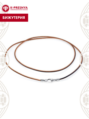 Шнур бижутерия, покрытие - платинирование, без вставок