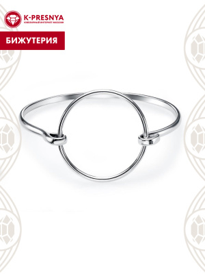 Браслет бижутерия, покрытие - серебрение с оксидированием, без вставок