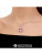 Подвеска серебро 925 пробы, покрытие - родирование, вставка - искусственный турмалин