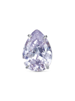 Подвеска серебро 925 пробы, покрытие - оксидирование, вставка - фианит (недрагоценный камень)