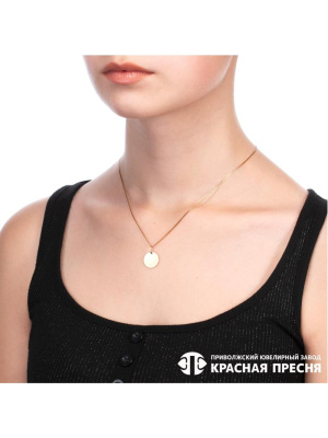 Подвеска серебро 925 пробы, покрытие - золочение, без вставок