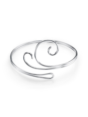 Браслет бижутерия, покрытие - серебрение, без вставок