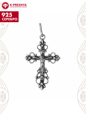 Подвеска серебро 925 пробы, покрытие - оксидирование, без вставок