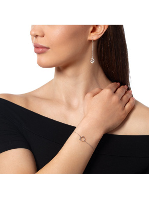 Браслет бижутерия, покрытие - платинирование, без вставок