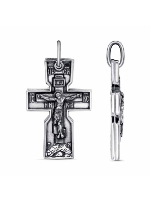 Подвеска серебро 925 пробы, покрытие - оксидирование, без вставок