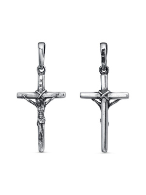 Подвеска серебро 925 пробы, покрытие - оксидирование, без вставок