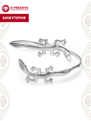 Браслет бижутерия, покрытие - серебрение с оксидированием, вставка - стекло ювелирное preciosa