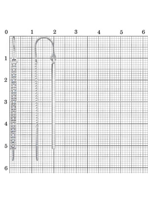 Серьги серебро 925 пробы, покрытие - родирование, вставка - фианит (недрагоценный камень)