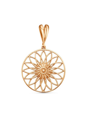 Подвеска серебро 925 пробы, покрытие - золочение, без вставок