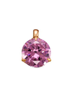 Подвеска бижутерия, покрытие - золочение, вставка - фианит (недрагоценный камень)