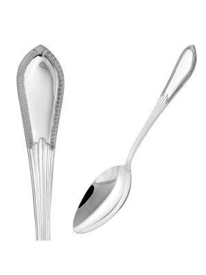 Ложка чайная "ампир" серебро 925 пробы, без покрытия, без вставок